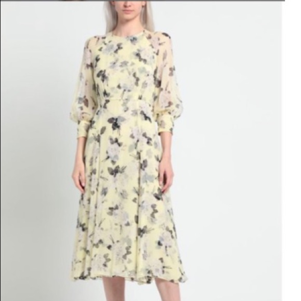 ERDEM FLORAL MIDI DRESS - Picture 2 of 3